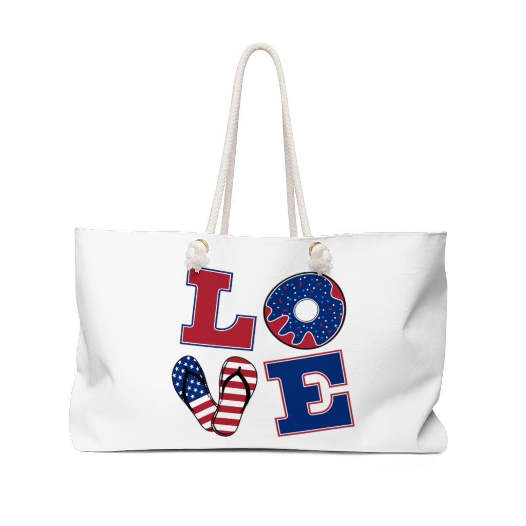 The American Love Weekender Tote Bag