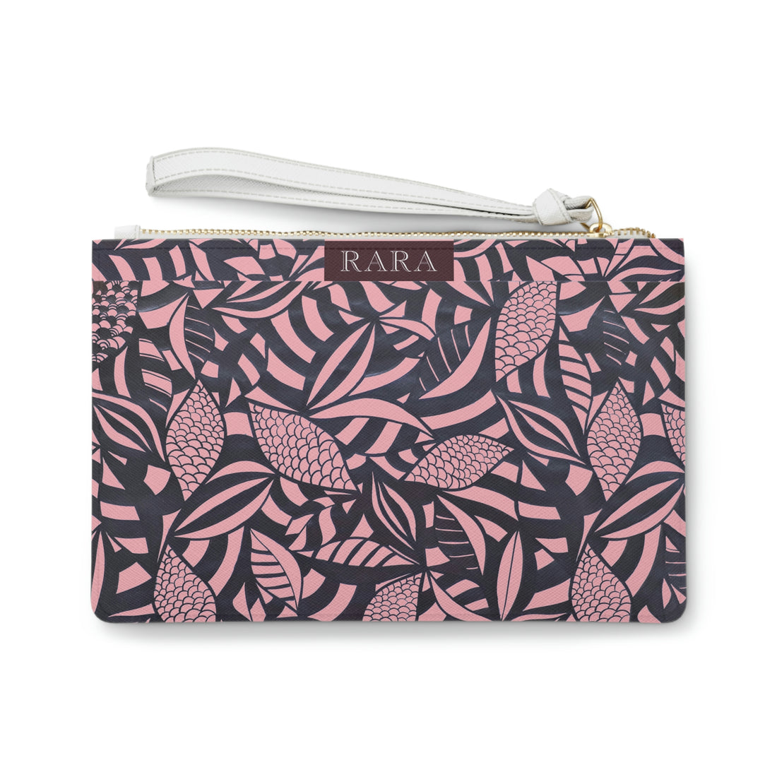 Blush Tropical Minimalist Clutch Bag