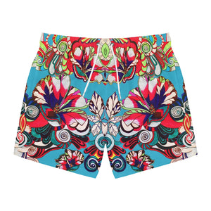 Aqua Graphic Floral Pop Men's Swimming Trunks