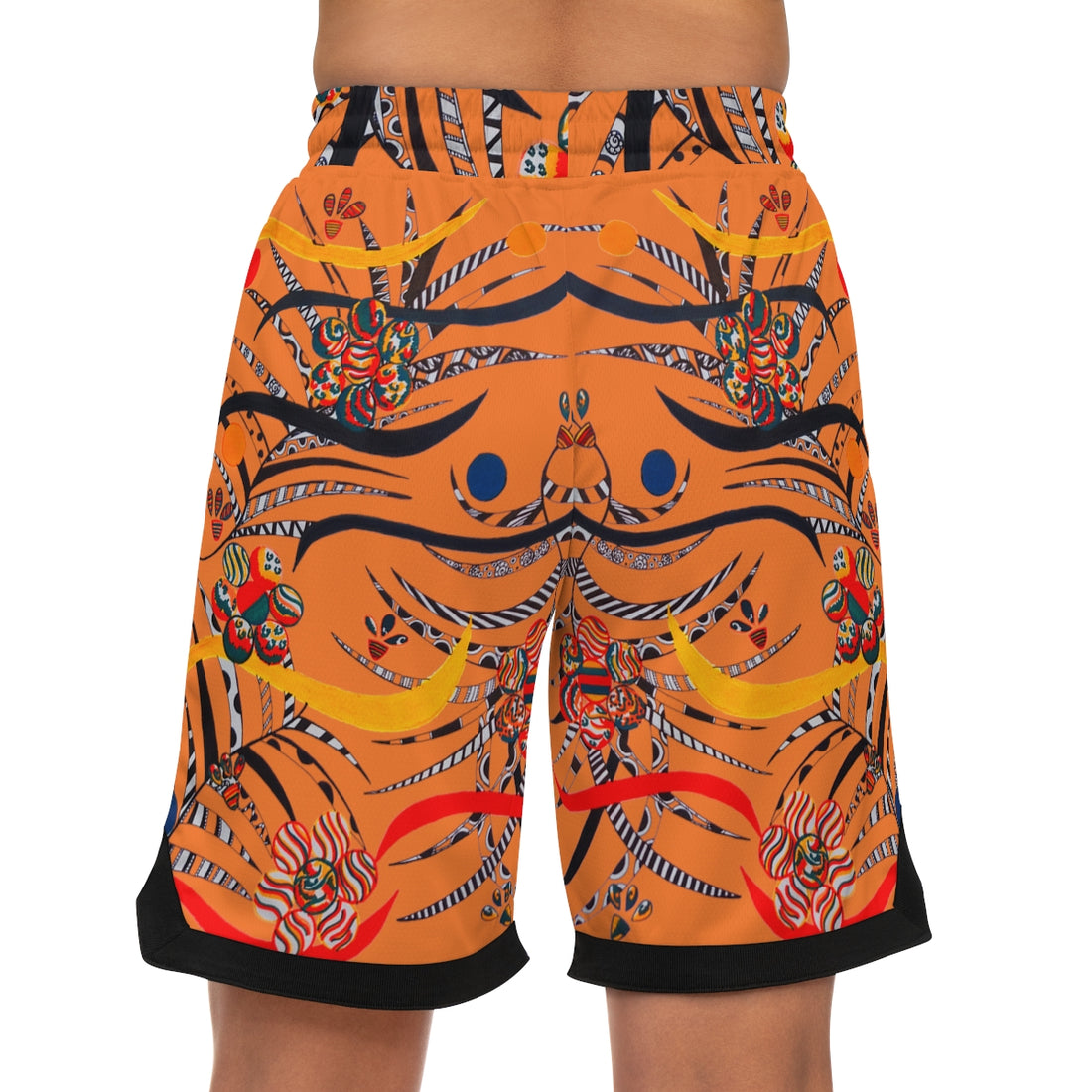 Peach Wilderness Basketball Rib Shorts (AOP)