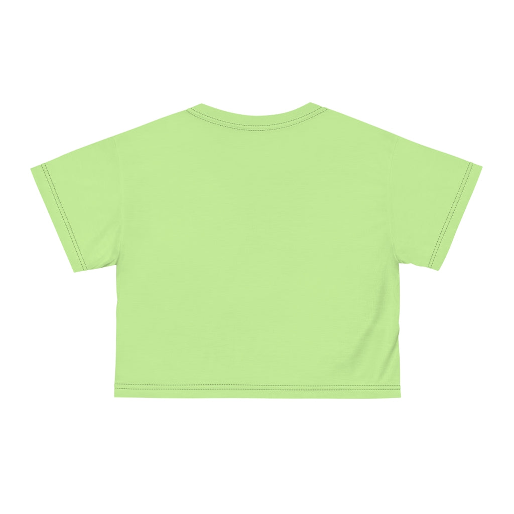 Lime Firecracker AOP Crop Tee