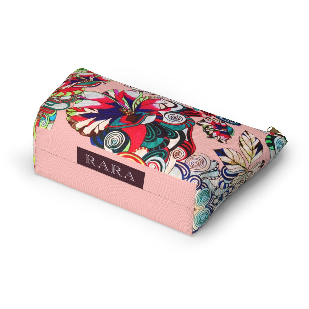 Floral Pop Blush Accessory Pouch