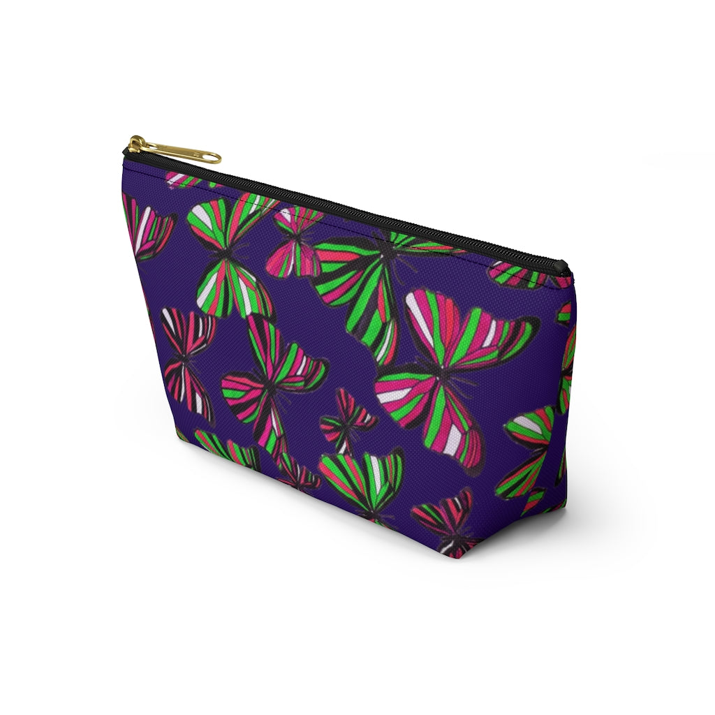 Butterflies Violet Accessory Pouch