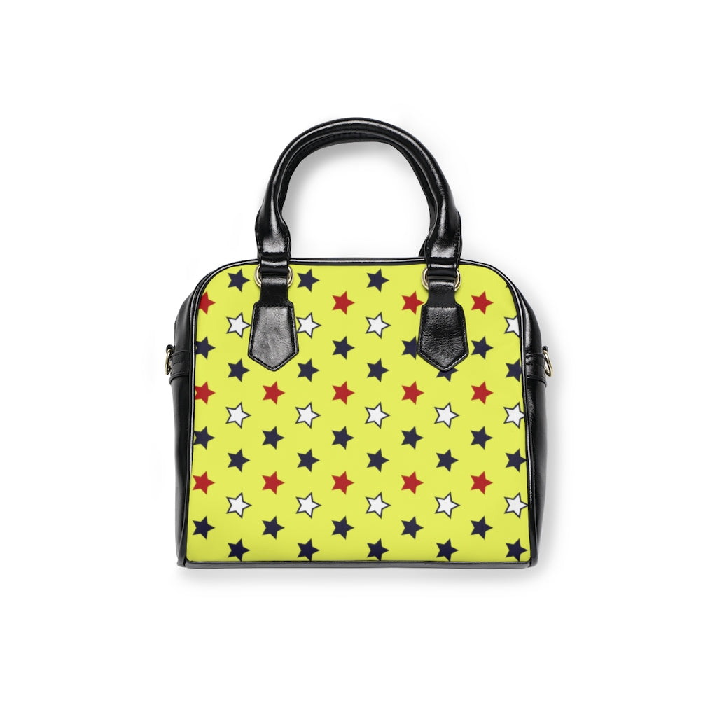 Canary Star Print AOP Handbag