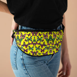 Butterflies Bright Yellow Fanny Pack