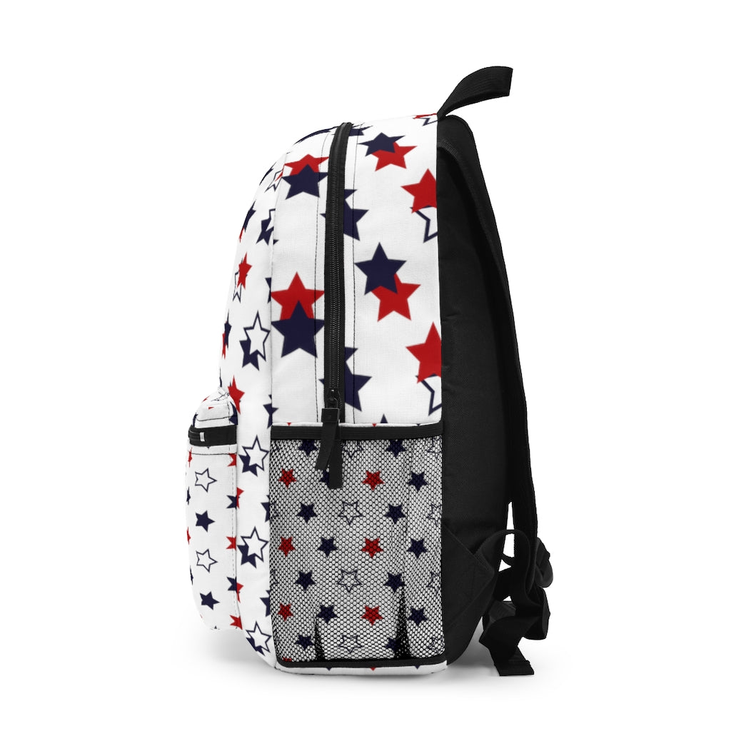 White Starry Backpack