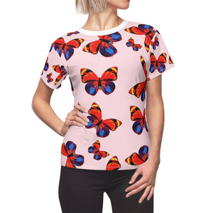 Tangerine Butterflies AOP T-Shirt