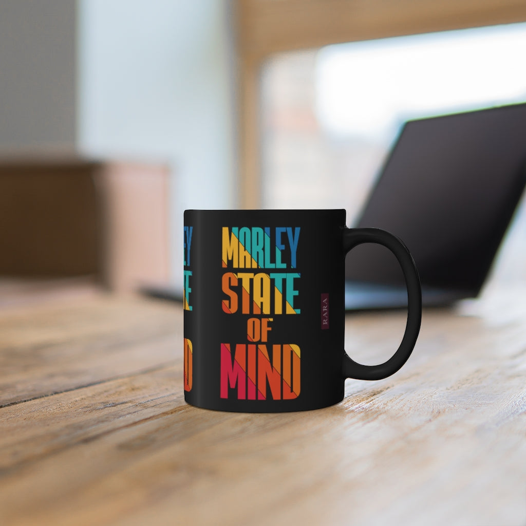 Black Marley Multi Print Mug 11oz