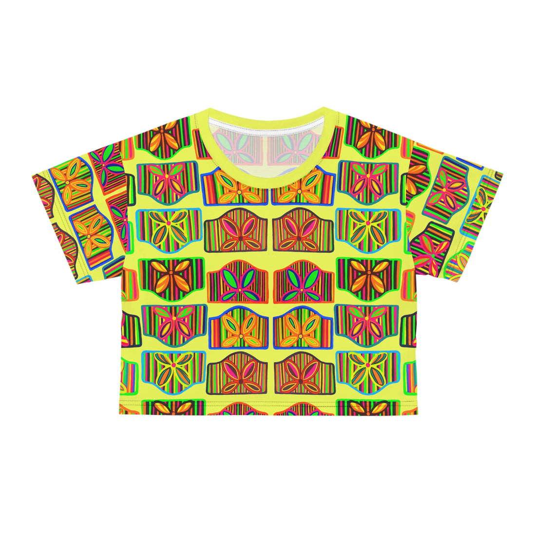 Canary Deco Print AOP Crop Tee