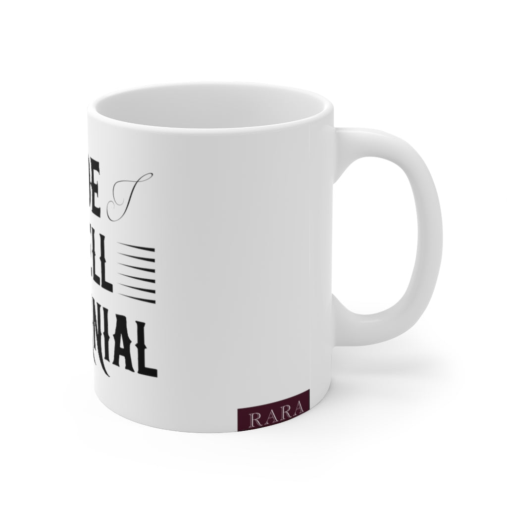 Millennial White Ceramic Mug 11oz