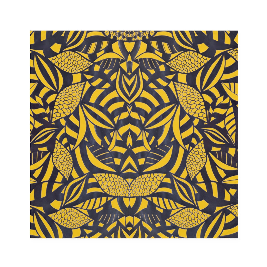 Yellow Tropical Minimalist Napkin