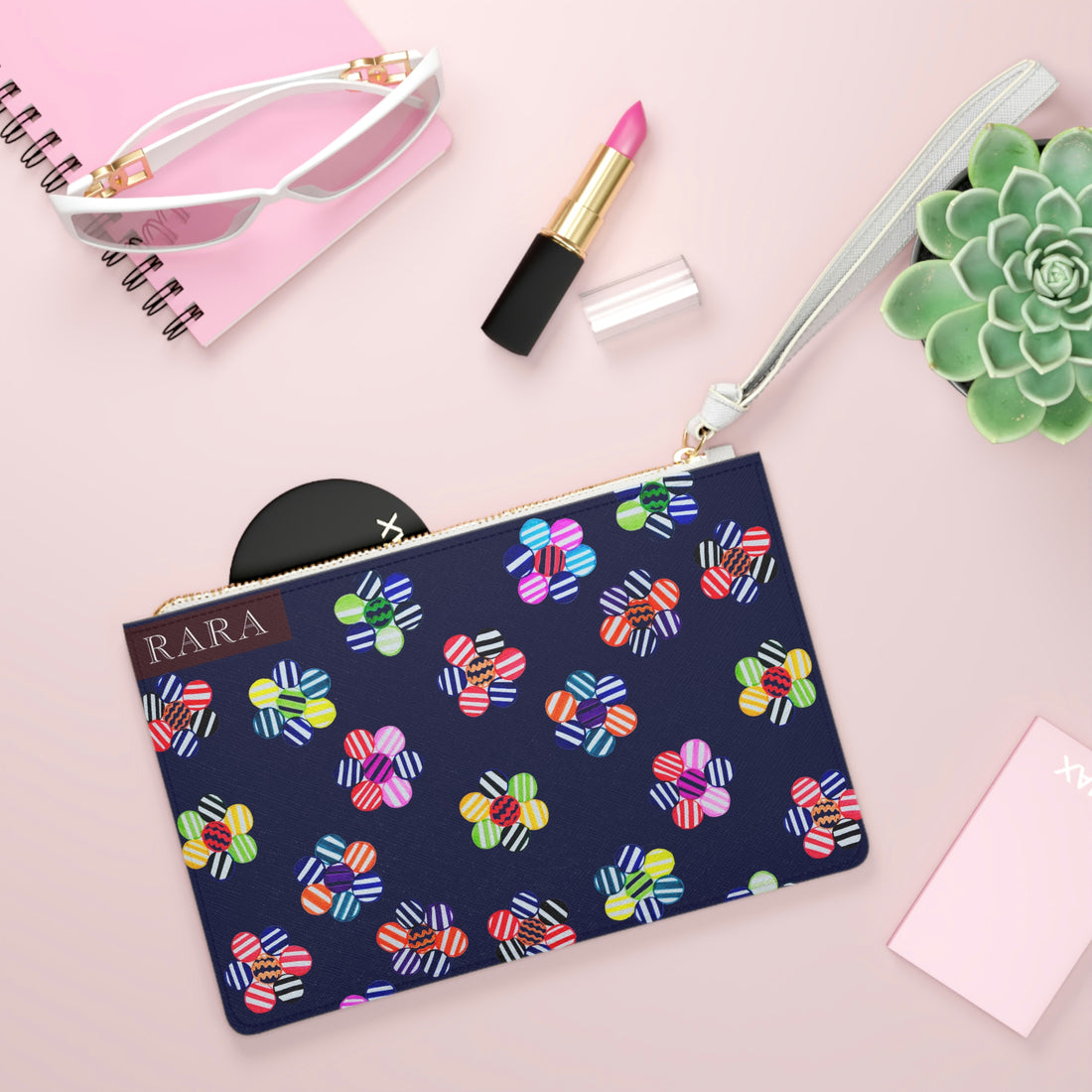 Ink Candy Florals Clutch Bag