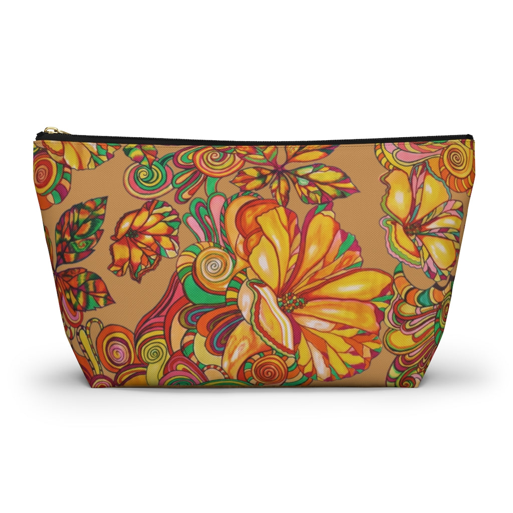 Tussock Artsy Floral Accessory Pouch