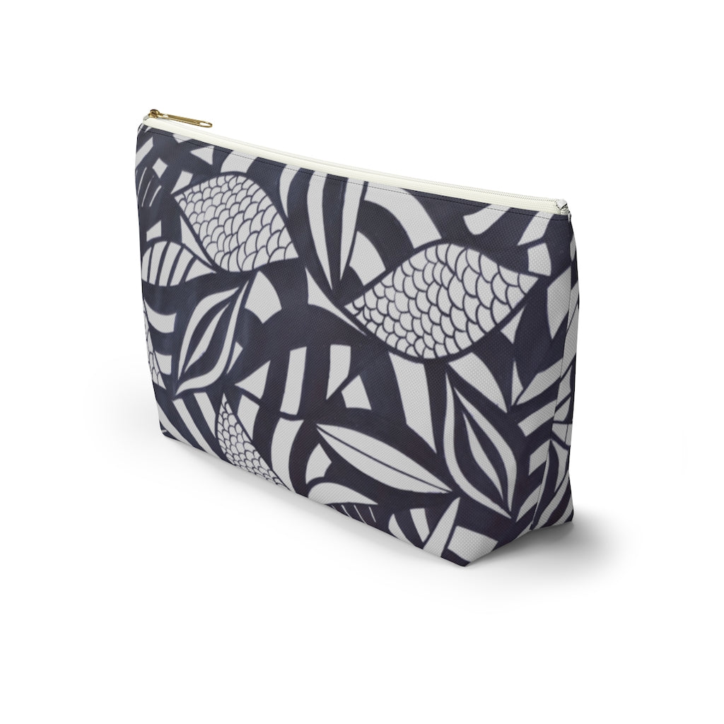 Slate Tropical Minimalist Accessory Pouch