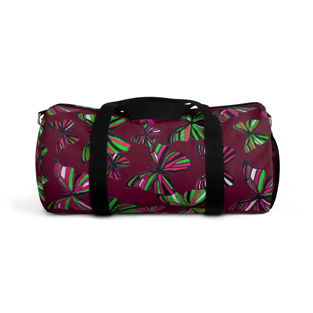 Butterflies Marsala Duffel Bag