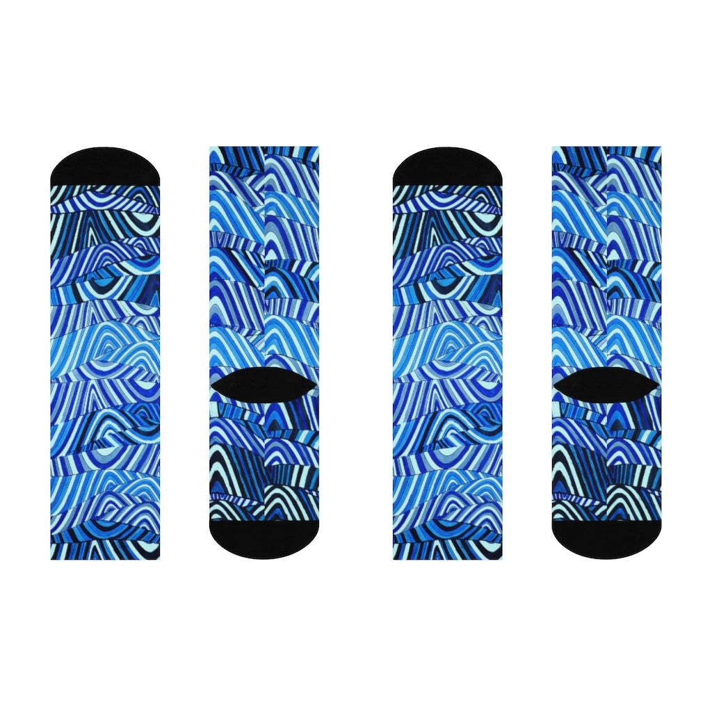 psychedelic print unisex socks