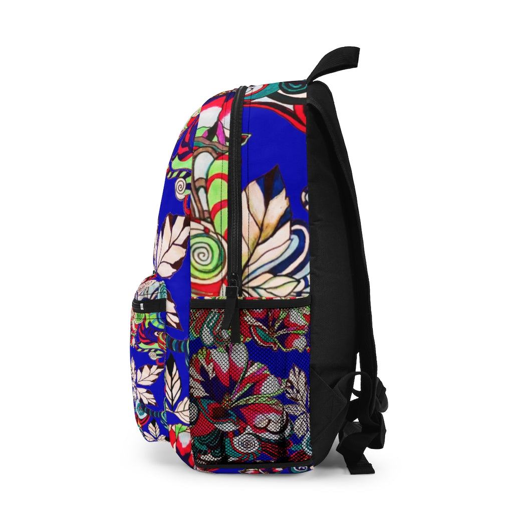 Cobalt Artsy Floral Pop Backpack