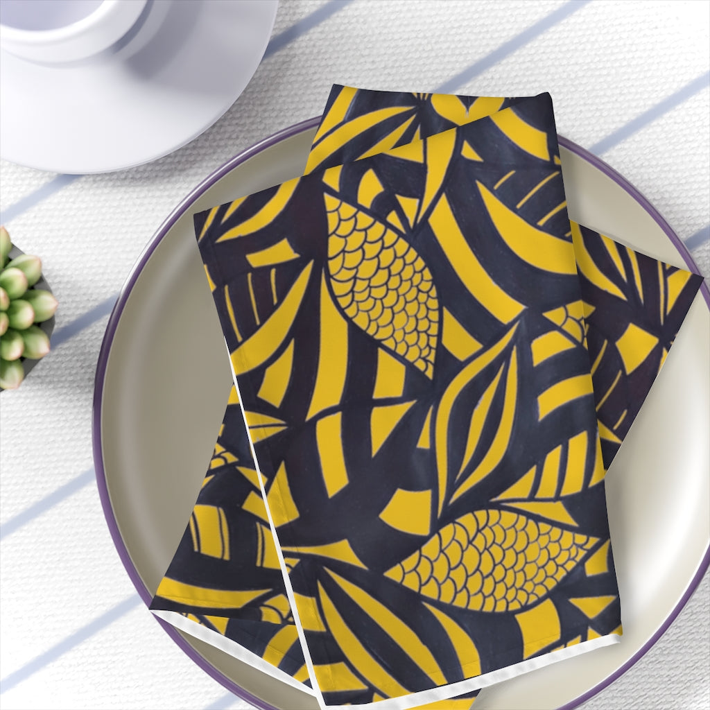 Yellow Tropical Minimalist Napkin