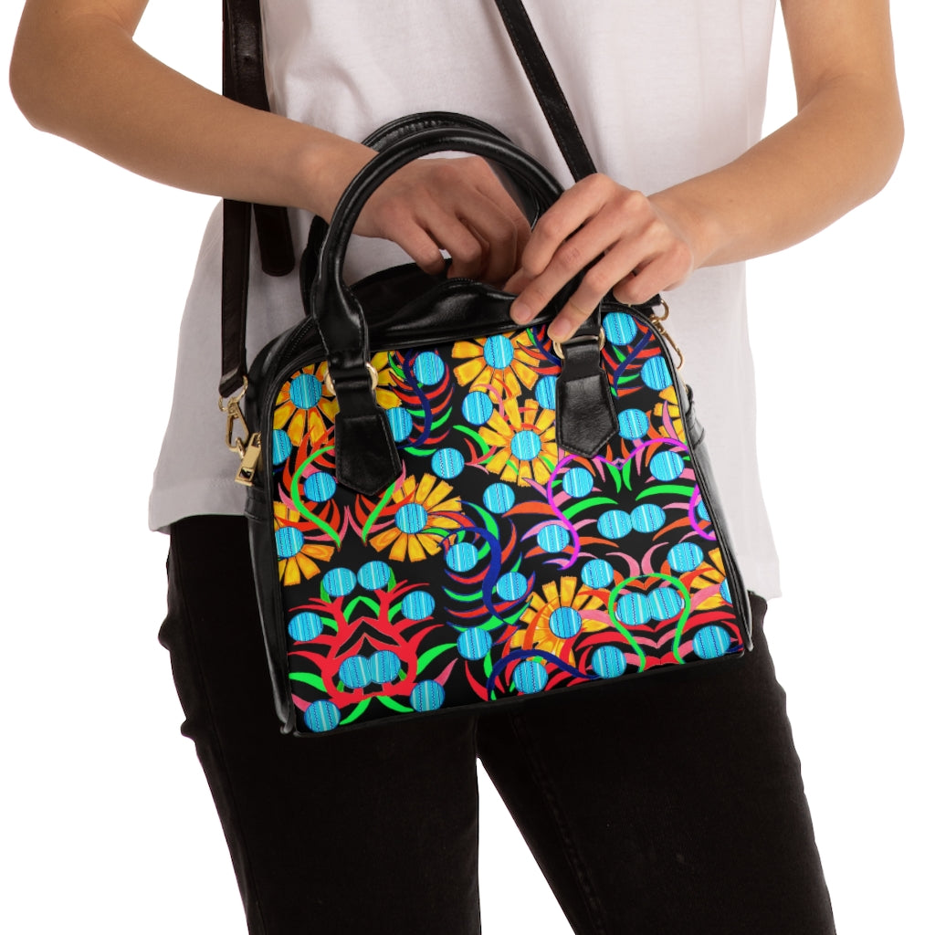 black butterfly handbag