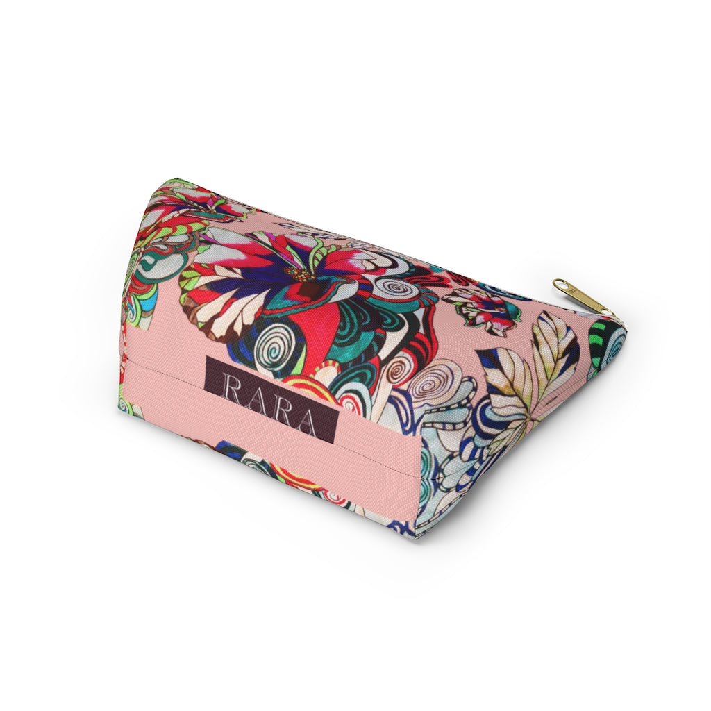 Floral Pop Blush Accessory Pouch