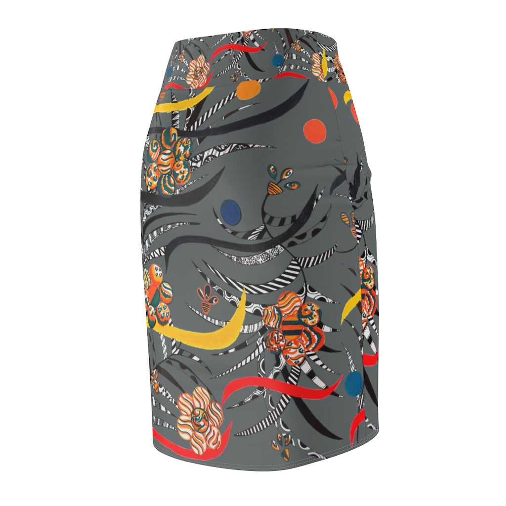 Ash Wilderness Print Pencil Skirt