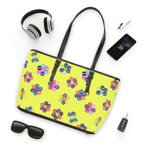 canary multi colour candy florals totebag