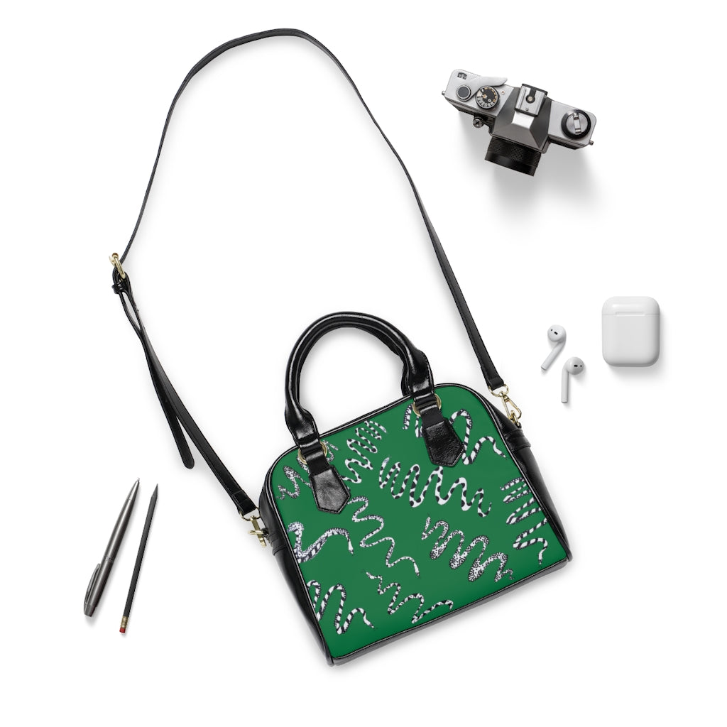 Emerald Snake den AOP Handbag