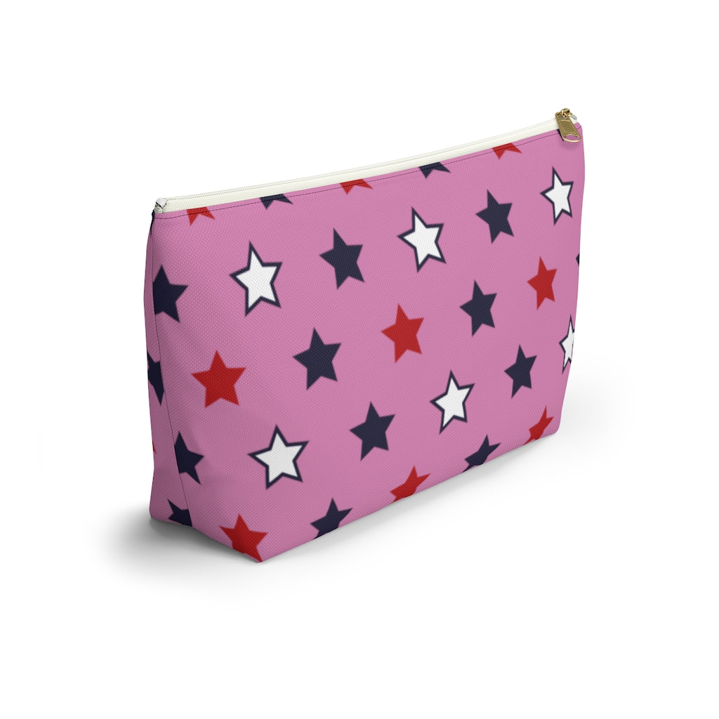 Starry Pink Accessory Pouch