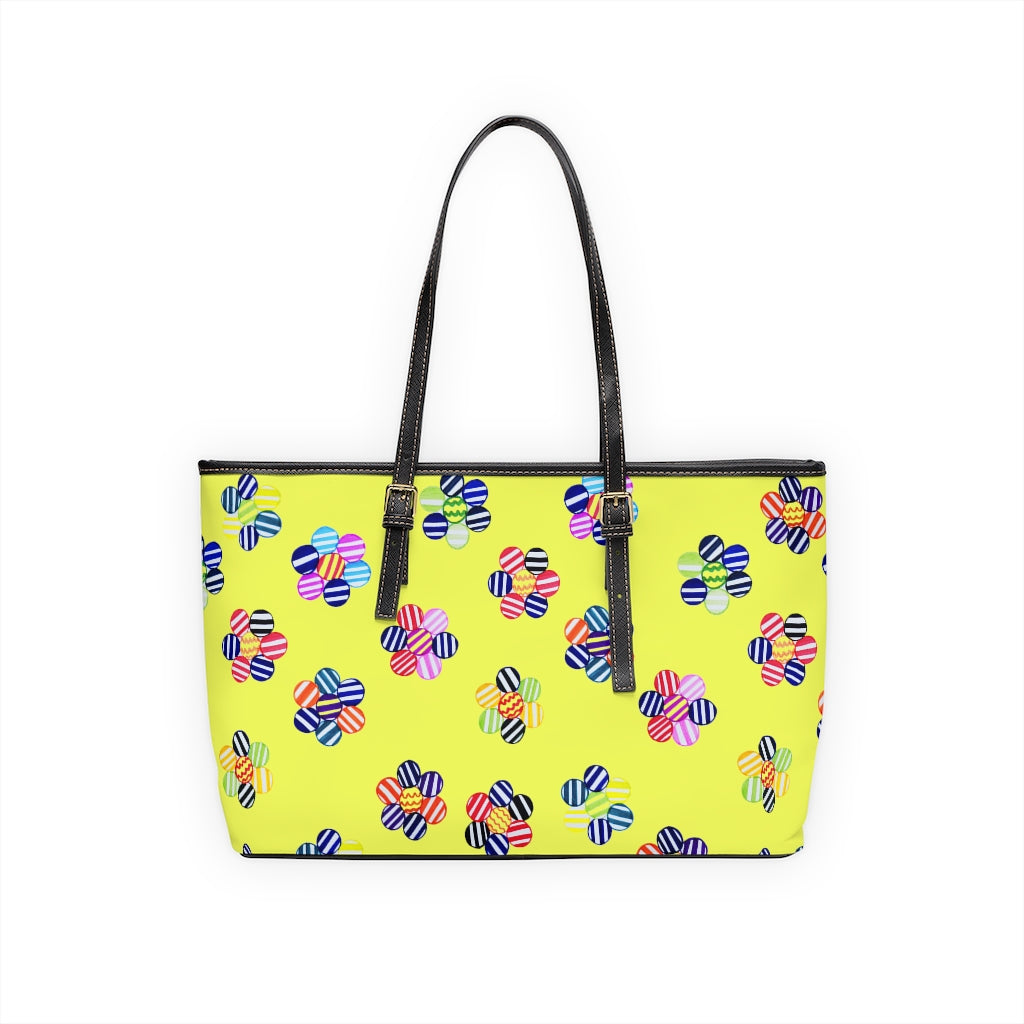 Canary Florals PU Leather Shoulder Bag