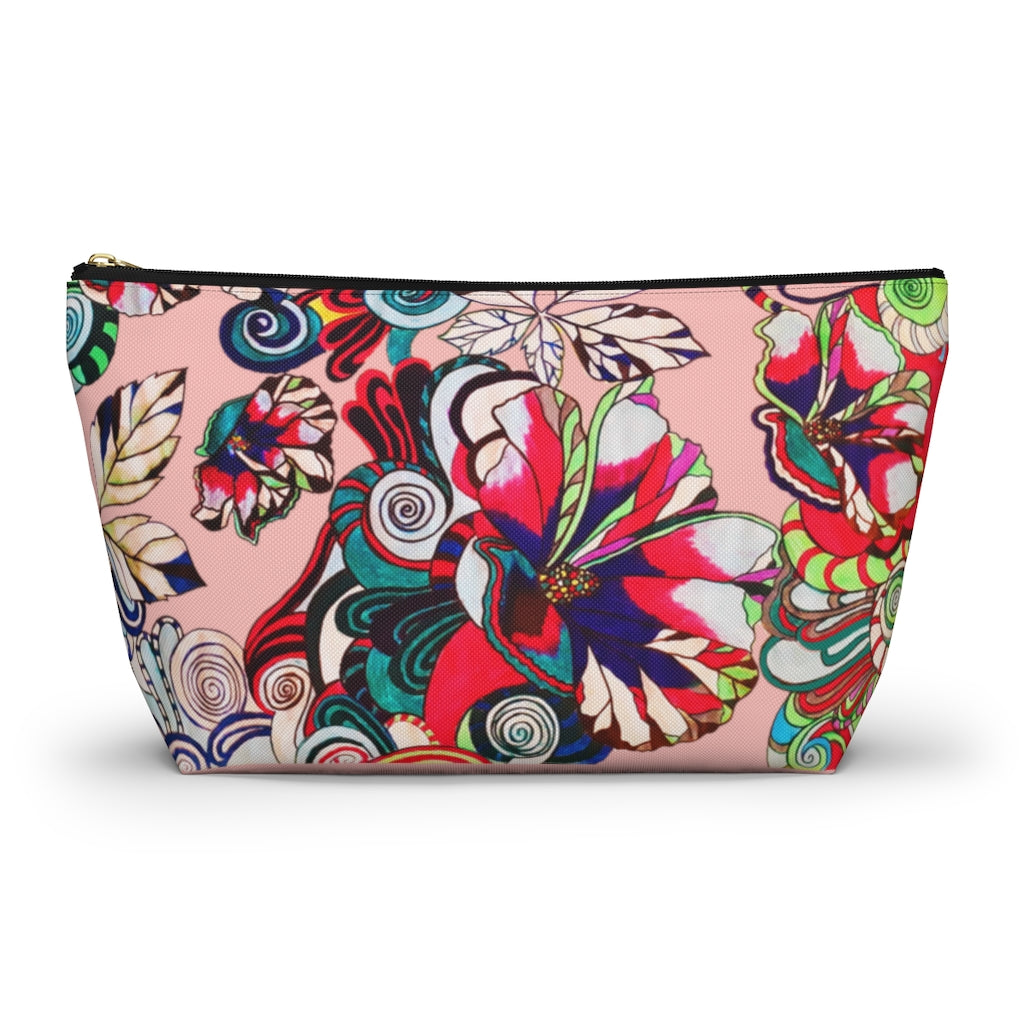 Floral Pop Blush Accessory Pouch