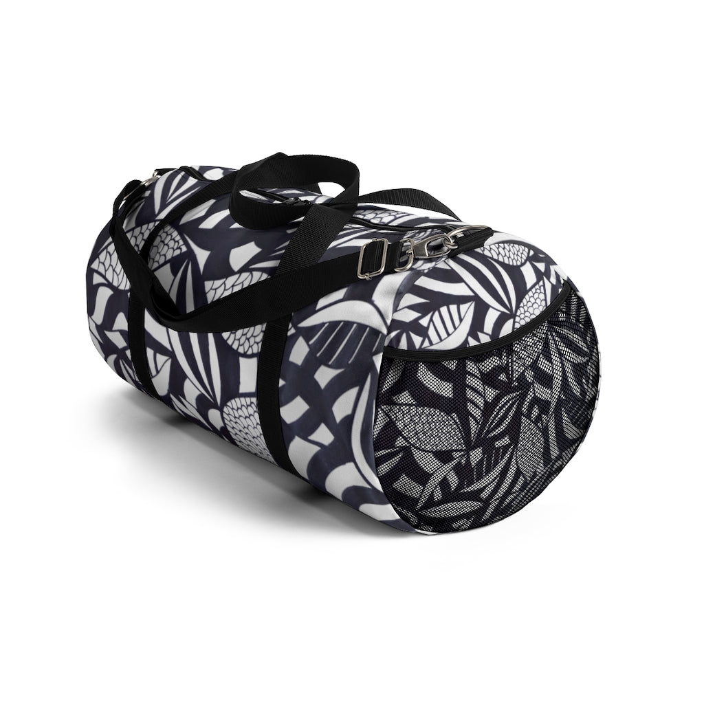 Tropical Minimalist Jet White Duffel Bag