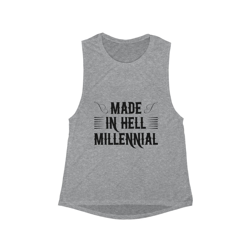 Women's Millennial Scoop Muscle Tank