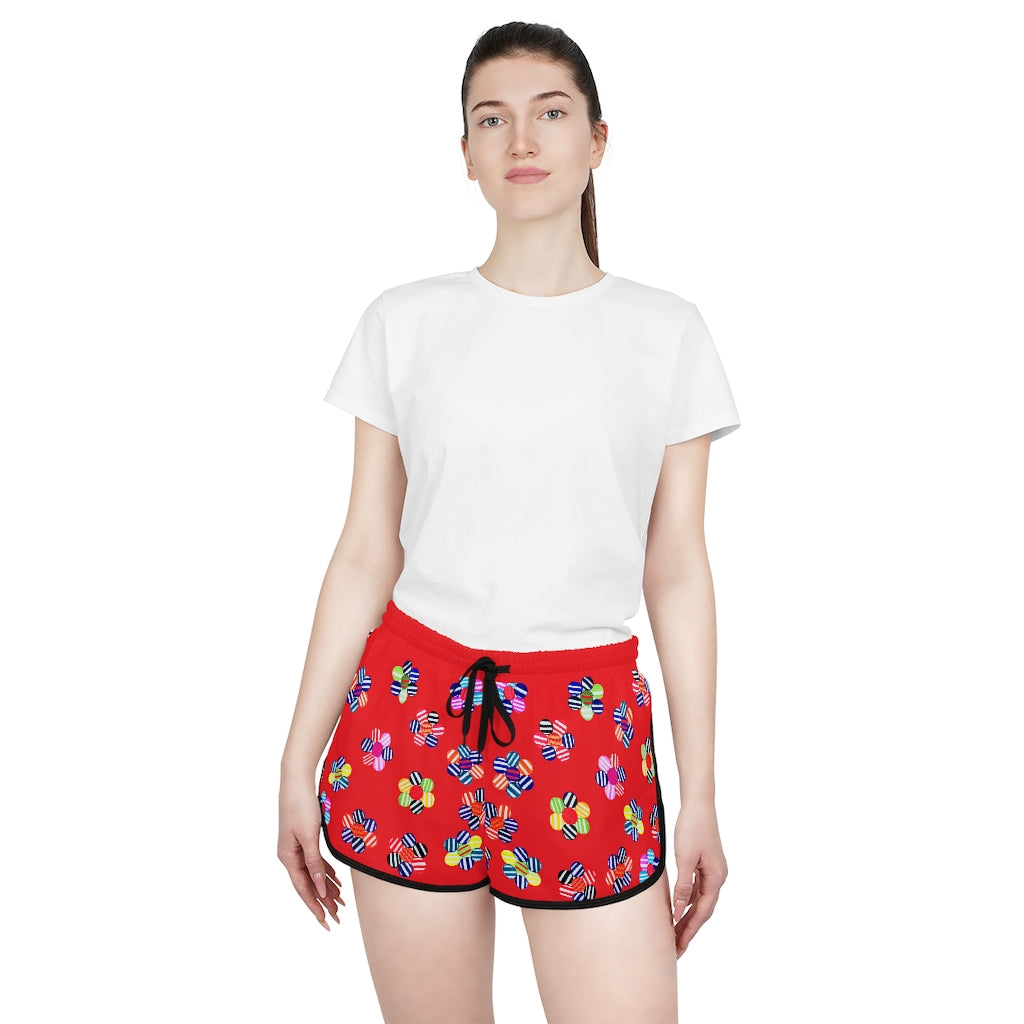 Red Candy Florals Relaxed Shorts