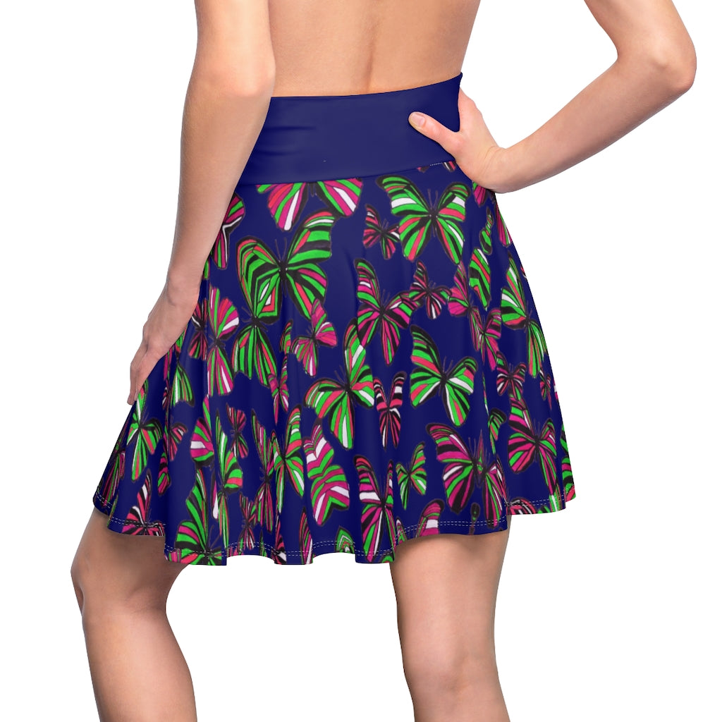 Butterflies Ink Skater Skirt