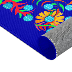 Sun Flower Royal Blue Area Rug