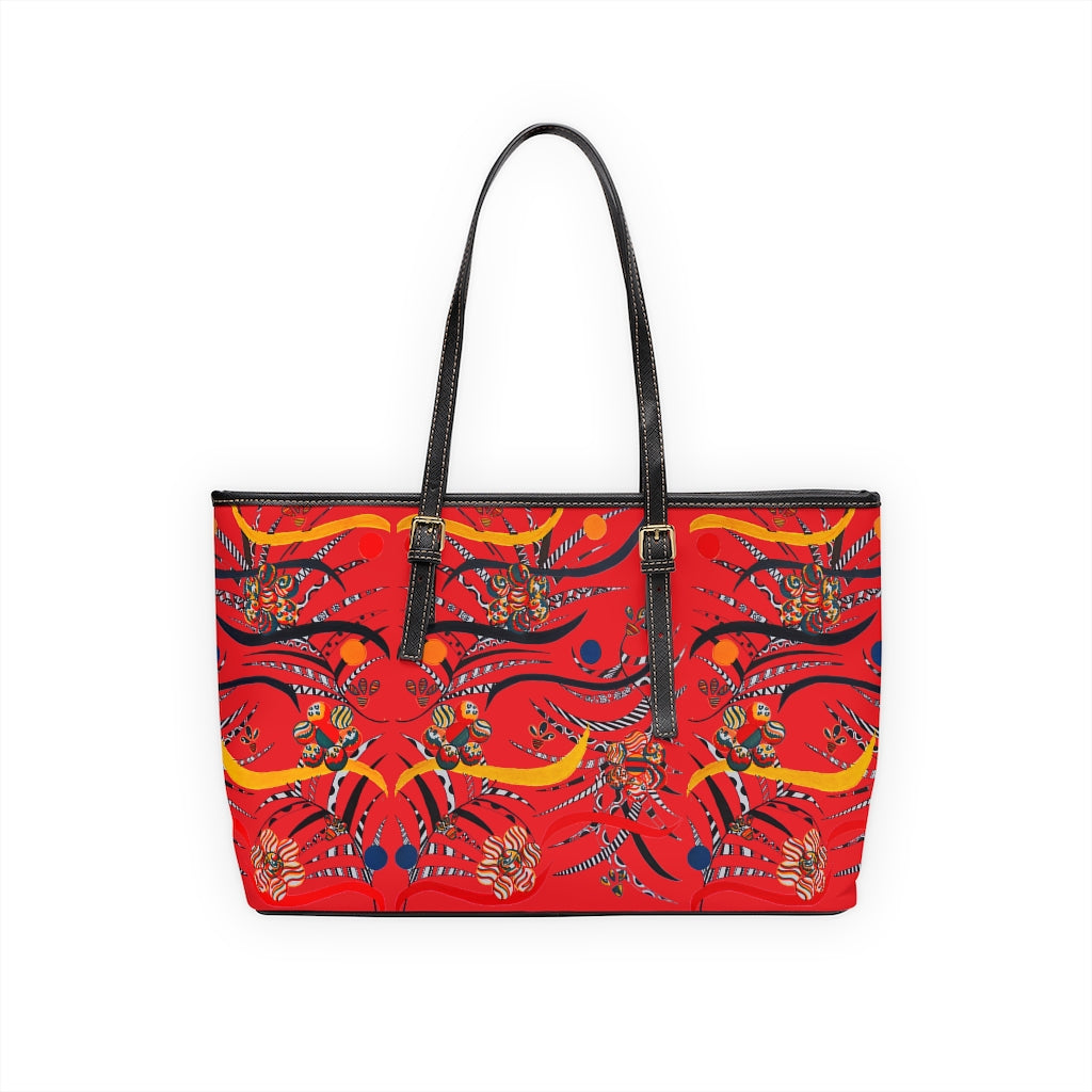 Red Wilderness PU Leather Shoulder Bag