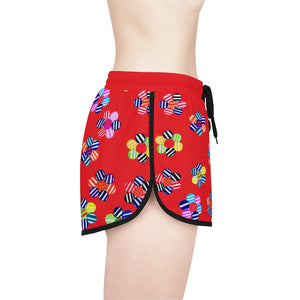 Red Candy Florals Relaxed Shorts