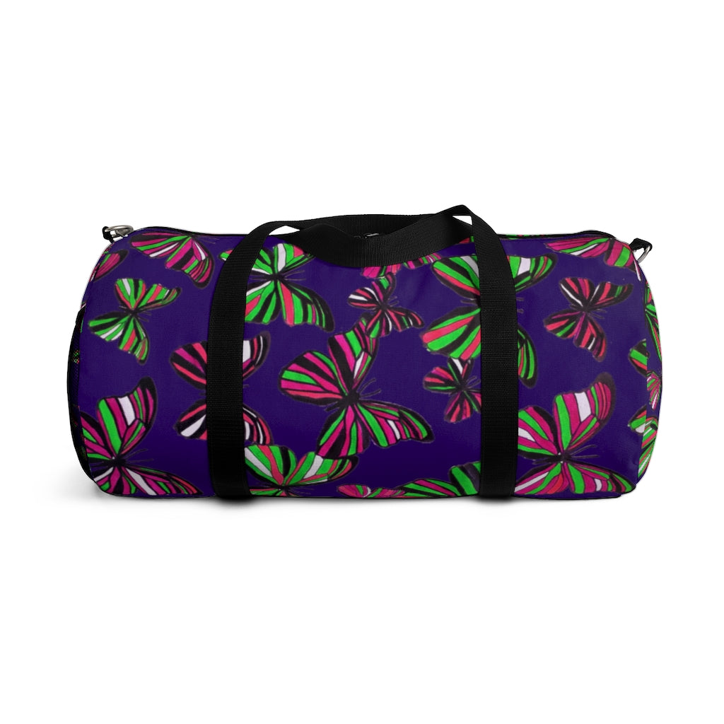 Butterflies Violet Duffel Bag