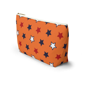 Starry Orange Accessory Pouch