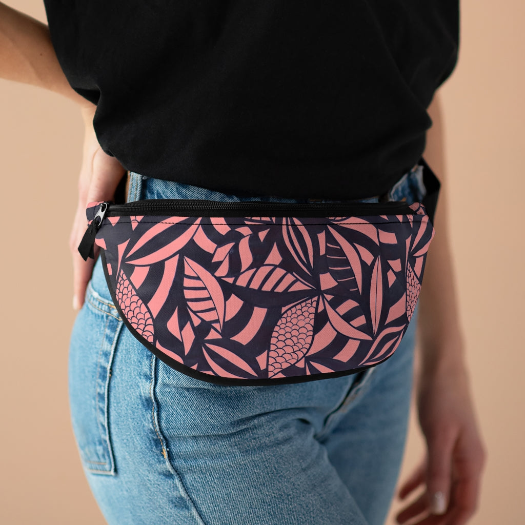 Peach Tropical Minimalist Fanny Pack