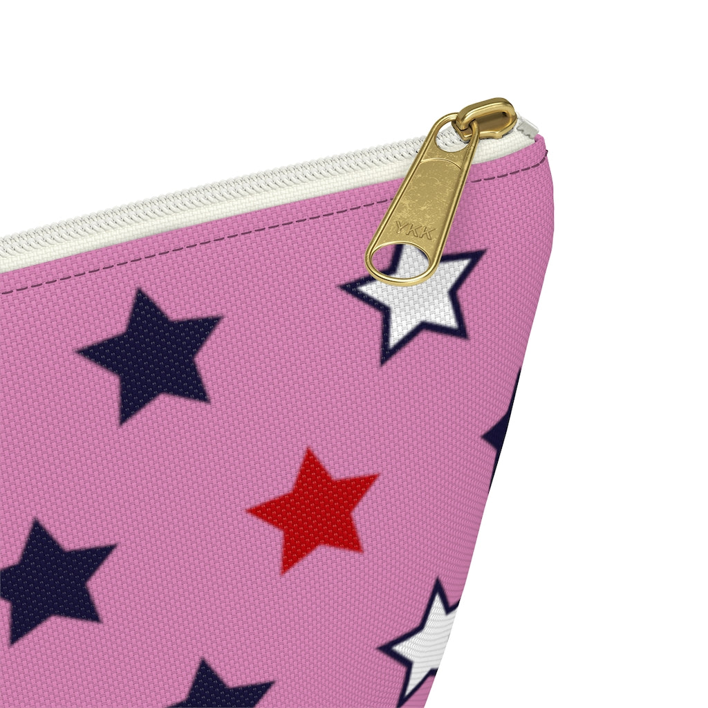 Starry Pink Accessory Pouch