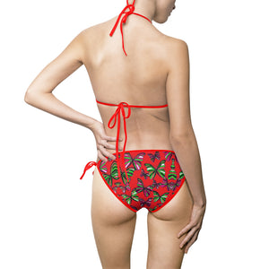 Red Butterflies Bikini