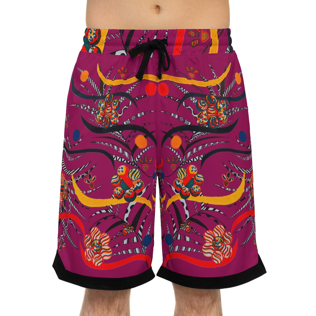 Orchid Wilderness Basketball Rib Shorts (AOP)