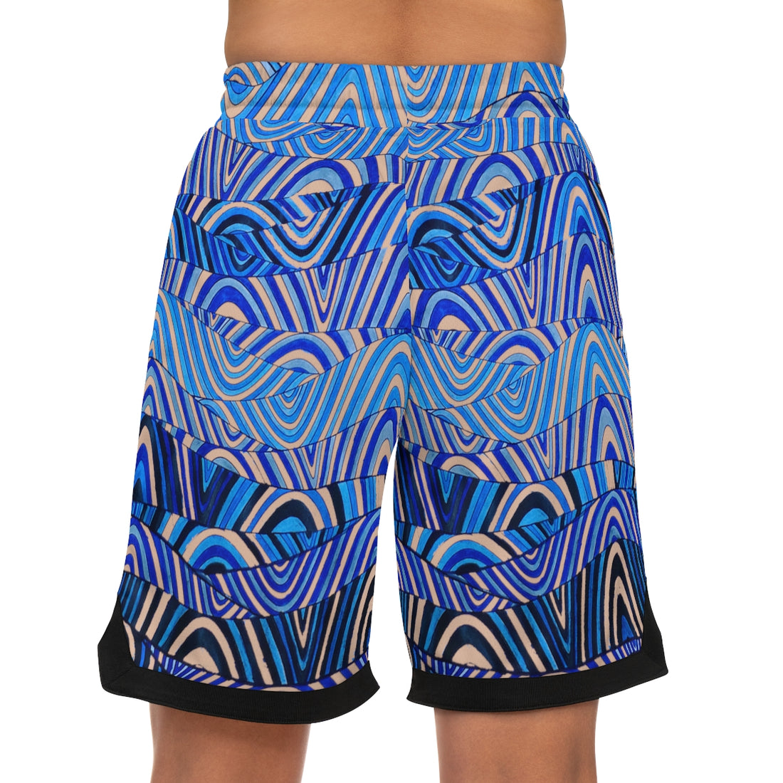 Nude Sonic Basketball Rib Shorts (AOP)