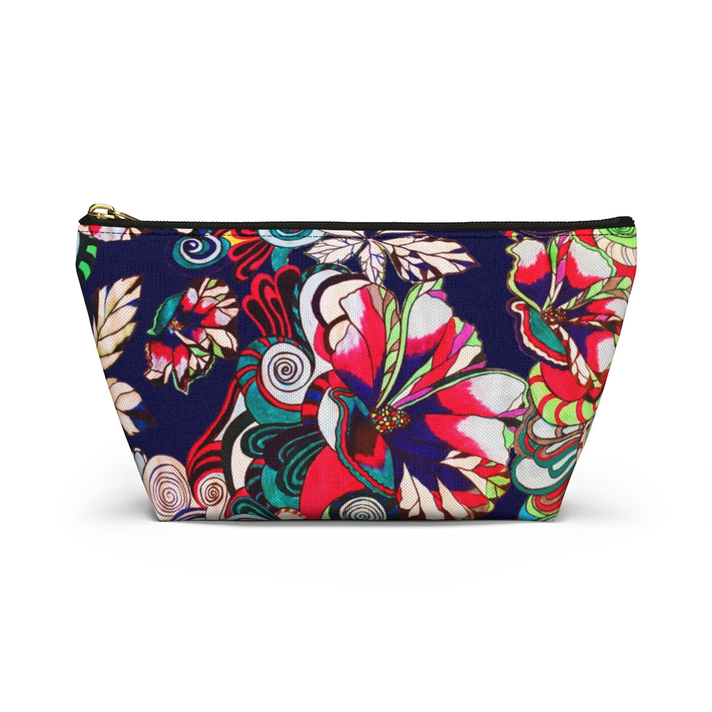 Floral Pop Ink Accessory Pouch