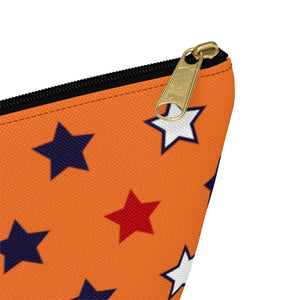 Starry Orange Accessory Pouch