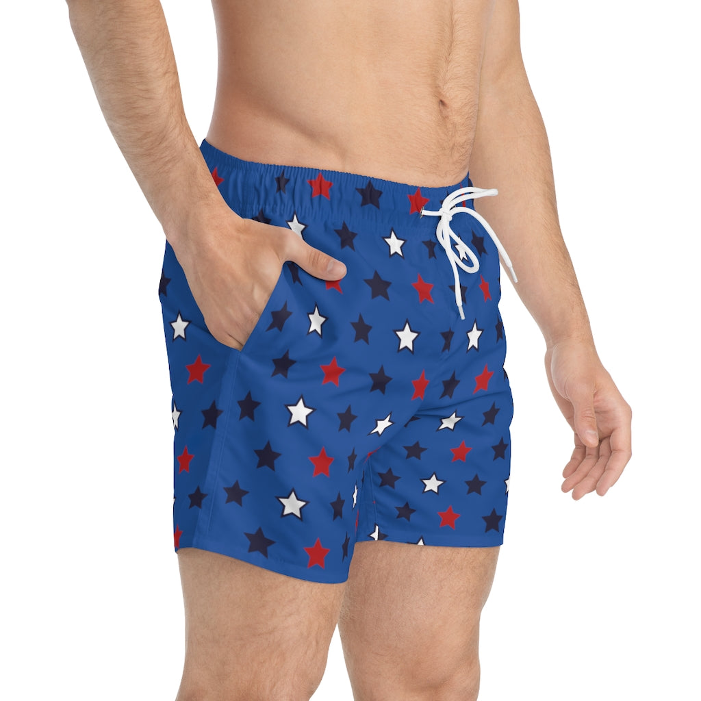 Men's Starboy Blue Swimming Trunks