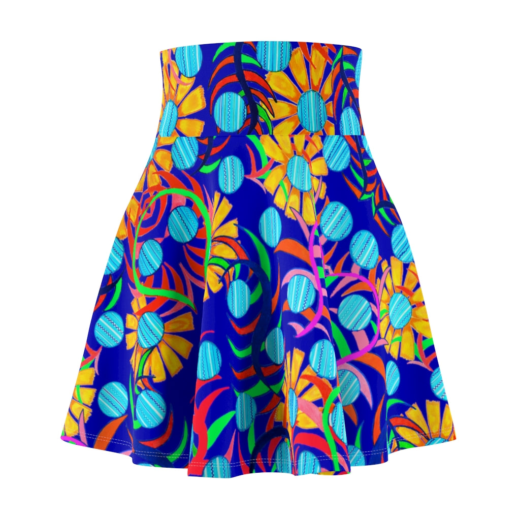 Sunflower Electric Blue Skater Skirt