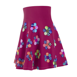 Orchid Candy Florals Skater Skirt