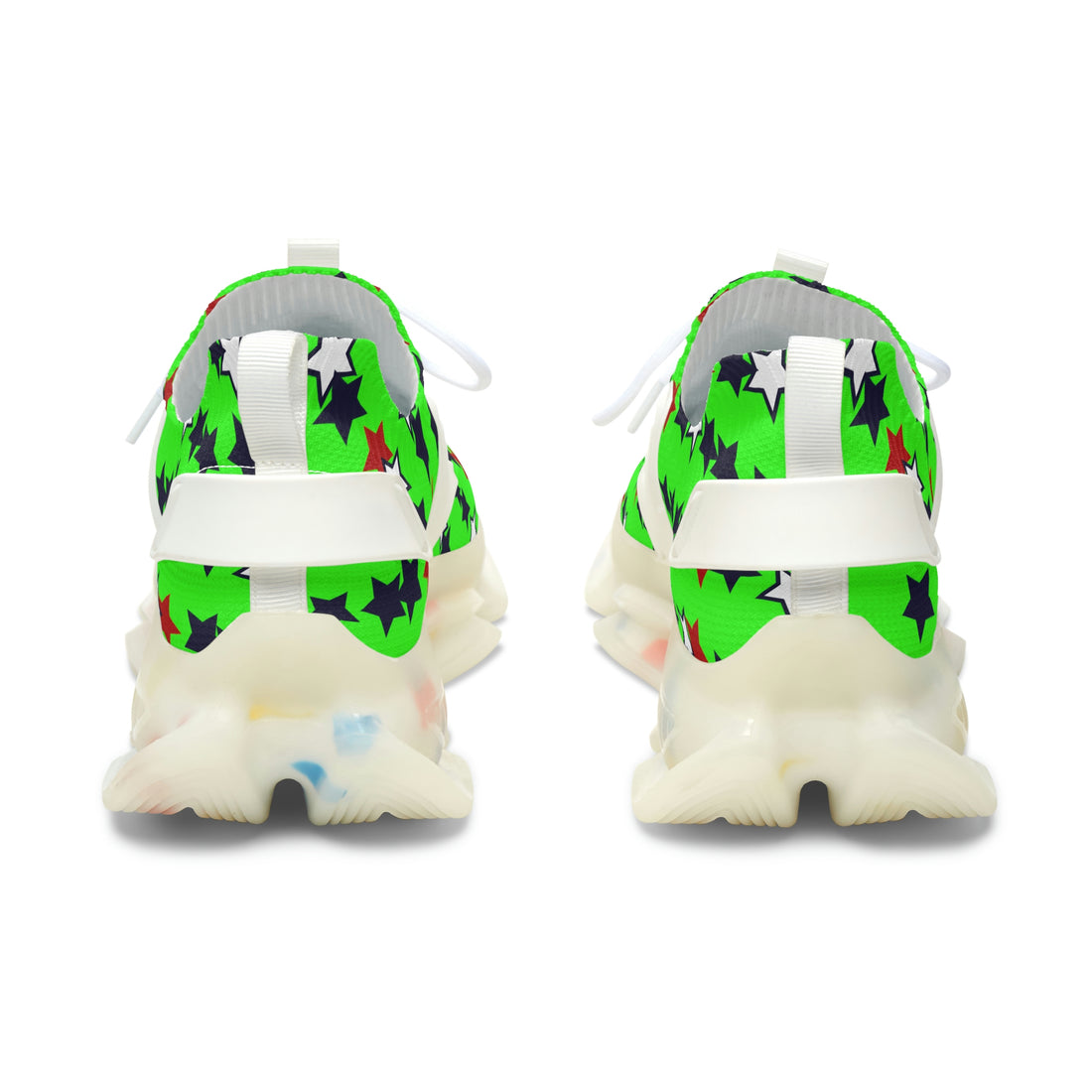 Neon Green Stargirl OTT Women's Mesh Knit Sneakers